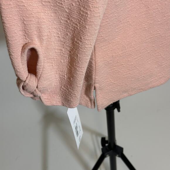 NWT‎ Liz Claiborne Blush Pink Textured Button Detail Blouse Womens Size Large L - Picture 6 of 10